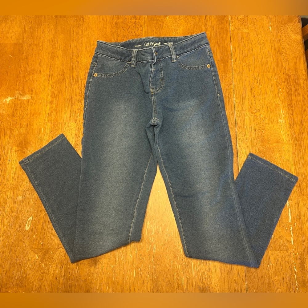Girls Cat & Jack Adjustable Waist Jeggings Size Large 10/12